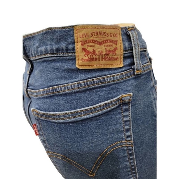 Levi's Wedgie Skinny Medium Wash Blue Jeans Size 32 - Picture 7 of 15